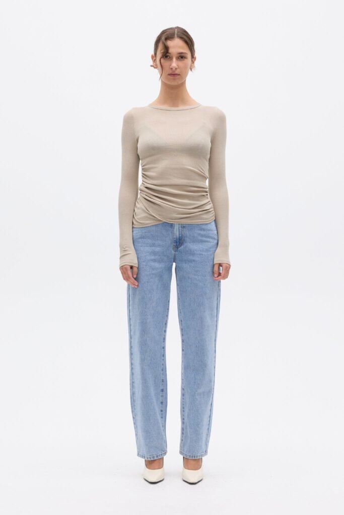 KYLA TOP - ALMOND