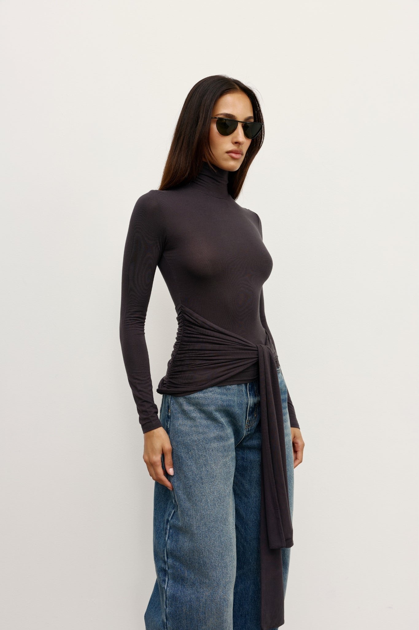 ISLEY TOP - CHARCOAL