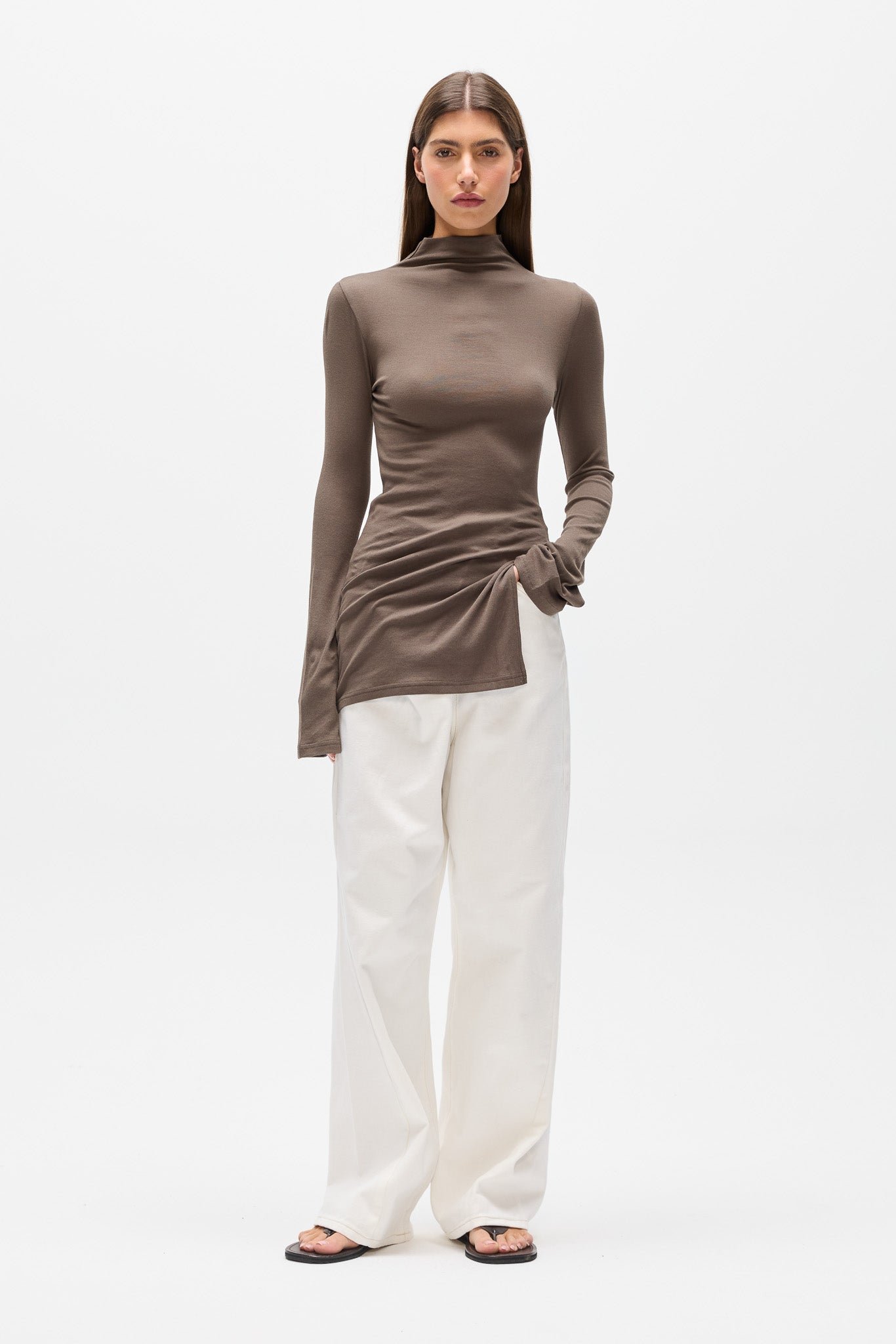 XENIA TOP - MINK