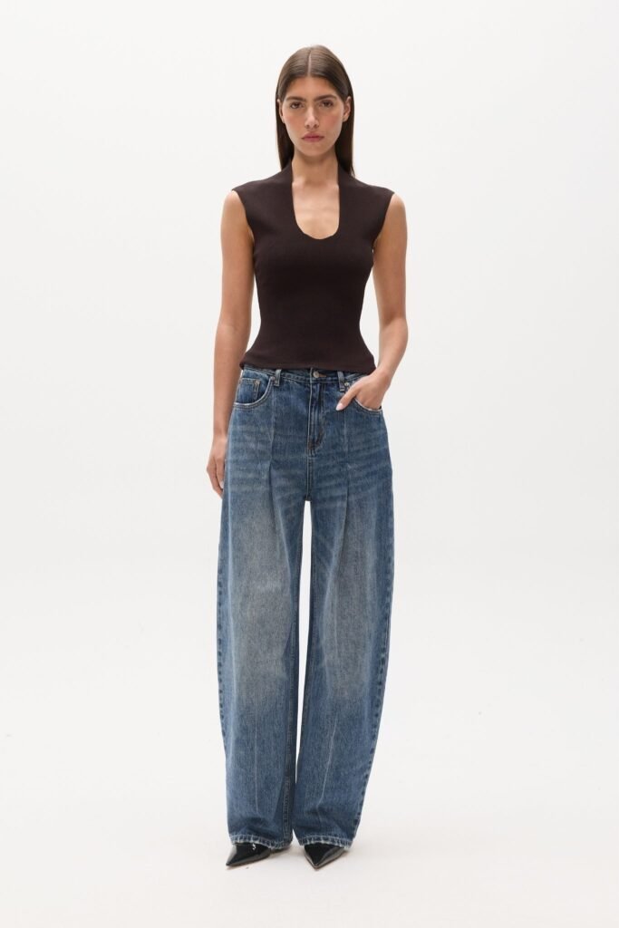 ZELIA TOP - COFFEE