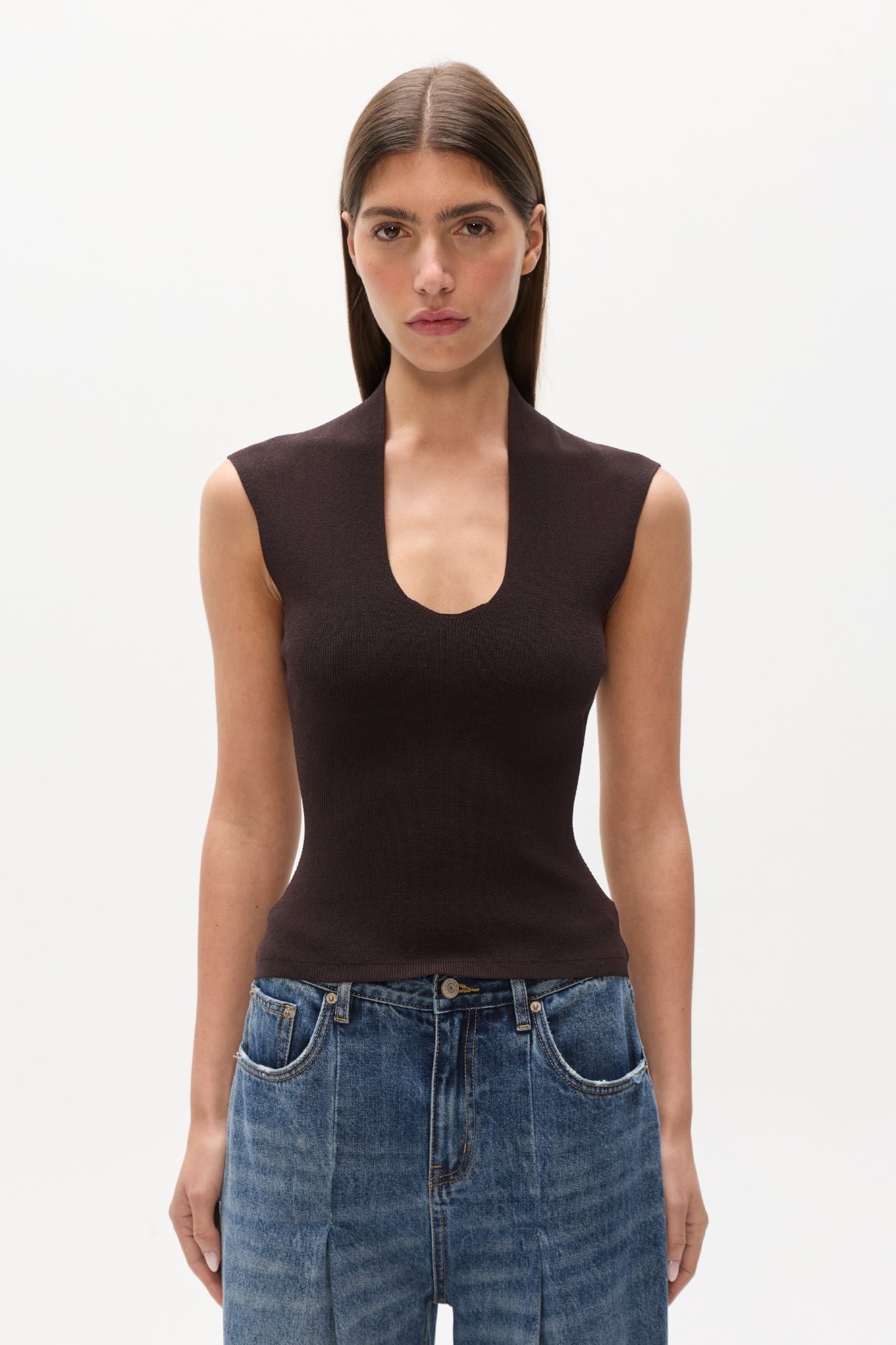 ZELIA TOP - COFFEE